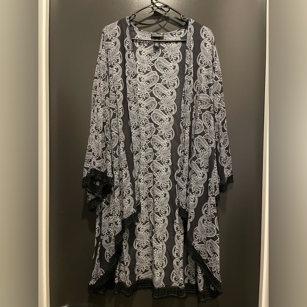 Catherines Monochrome Paisley Blouse